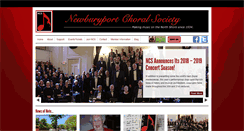 Desktop Screenshot of newburyportchoralsociety.org